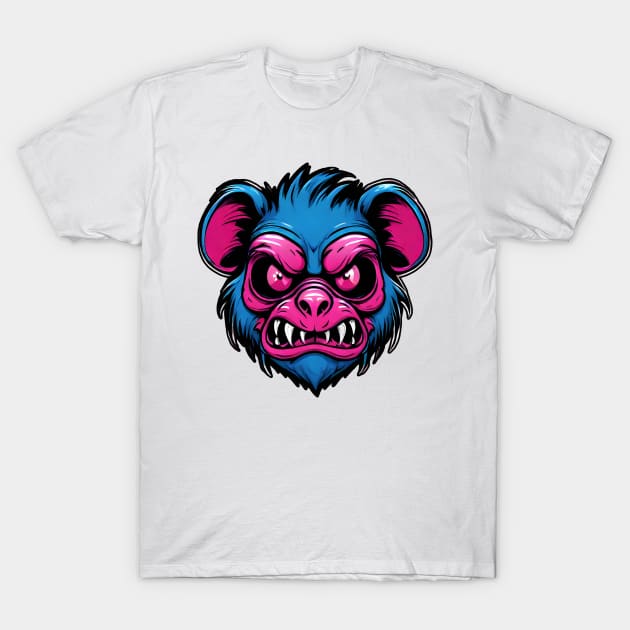 Angry Monster T-Shirt by FooVector